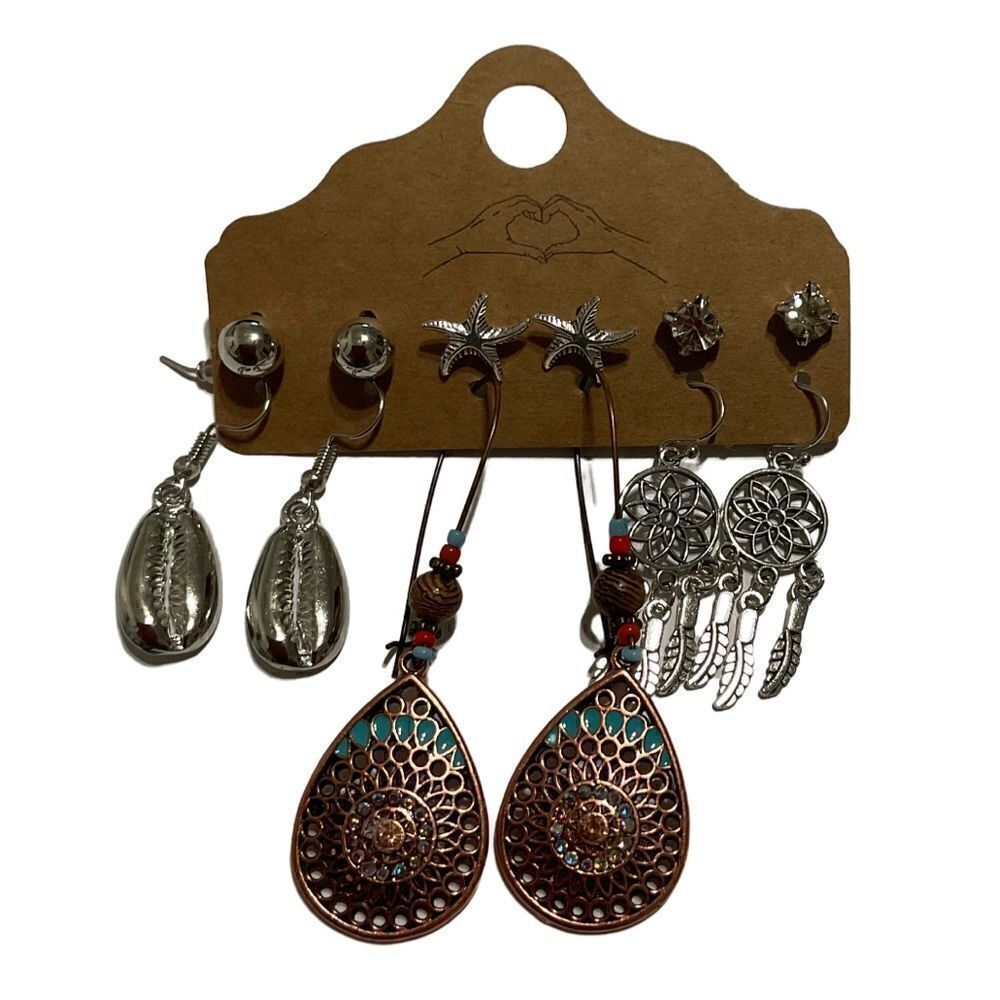 NWT 6 piece earring set